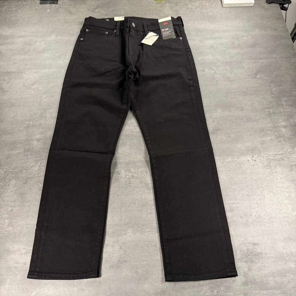 Levi's Jeans Mens 32x29 511 Slim Black Stretch Premium 045116348 NEW Big E $110